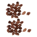 Maxbell 100 Pieces Small Real Natural Pine Cones for Christmas Ornaments Decoration