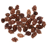 Maxbell 100 Pieces Small Real Natural Pine Cones for Christmas Ornaments Decoration