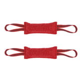 Maxbell 2pcs Dog Puppy Training Bite Tug Toys with Handle for Small Dog Tug-20cm