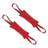 Maxbell 2pcs Dog Puppy Training Bite Tug Toys with Handle for Small Dog Tug-20cm