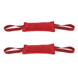 Maxbell 2pcs Dog Puppy Training Bite Tug Toys with Handle for Small Dog Tug-20cm