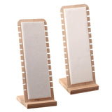 Maxbell Elegant Jewelry Display Desktop Stand L-Shape Suede Leather Necklace Holder