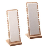 Maxbell Elegant Jewelry Display Desktop Stand L-Shape Suede Leather Necklace Holder