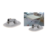 Maxbell 2X Speedboat Fishing Inflatable Boat PVC Awning/ Sun Shade Deck Mount Grey