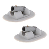 Maxbell 2X Speedboat Fishing Inflatable Boat PVC Awning/ Sun Shade Deck Mount Grey