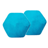 Maxbell Soft Plush Kids Tent Carpet Rug Pad Bedroom Cushion - Hexagonal Blue 2x