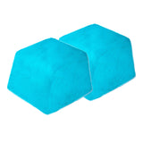 Maxbell Soft Plush Kids Tent Carpet Rug Pad Bedroom Cushion - Hexagonal Blue 2x