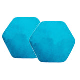 Maxbell Soft Plush Kids Tent Carpet Rug Pad Bedroom Cushion - Hexagonal Blue 2x