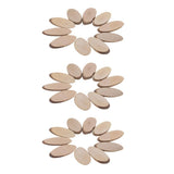 Maxbell 30 Pieces Oval Natural Tree Wood Slices for Rustic Wedding Home Decorations
