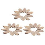 Maxbell 30 Pieces Oval Natural Tree Wood Slices for Rustic Wedding Home Decorations