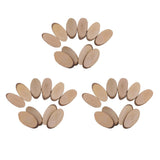Maxbell 30 Pieces Oval Natural Tree Wood Slices for Rustic Wedding Home Decorations