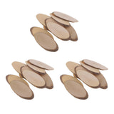 Maxbell 30 Pieces Oval Natural Tree Wood Slices for Rustic Wedding Home Decorations