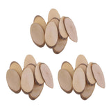 Maxbell 30 Pieces Oval Natural Tree Wood Slices for Rustic Wedding Home Decorations