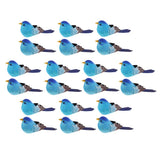 Maxbell 20 Pcs Artificial Realistic Decor Fake Bird Simulation Home Ornament Birds