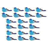 Maxbell 20 Pcs Artificial Realistic Decor Fake Bird Simulation Home Ornament Birds