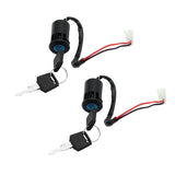 Maxbell 2pcs 2 Wire Ignition Switch Key For POCKET DIRT BIKE ATV SCOOTER U KS51