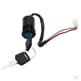 Maxbell 2pcs 2 Wire Ignition Switch Key For POCKET DIRT BIKE ATV SCOOTER U KS51
