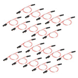 Maxbell 20 Pieces Quick Disconnect 2-Pin SAE Waterproof Wire Harness