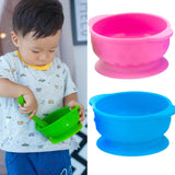 Maxbell 2pcs Solid Color Food-Grade Silicone Baby Bowls with Suction Cup Base 280ml