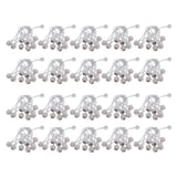 Maxbell 200 Piece 16cm Heavy Duty Ball Bungee Cord Tie down Cord Canopy Straps white
