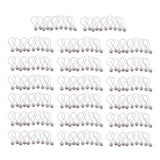 Maxbell 200 Piece 16cm Heavy Duty Ball Bungee Cord Tie down Cord Canopy Straps white