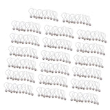 Maxbell 200 Piece 16cm Heavy Duty Ball Bungee Cord Tie down Cord Canopy Straps white