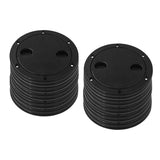 Maxbell 20 Pcs Marine Boat RV 4inch Access Hatch Cover Twist Screw Out Deck Plate