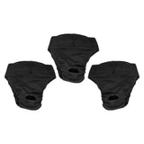 Maxbell 3pcs Pet Dog Safe Physical Pant Female Dog Sanitary Nappy Diaper Black M