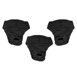 Maxbell 3pcs Pet Dog Safe Physical Pant Female Dog Sanitary Nappy Diaper Black M