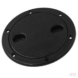 Maxbell 10x Marine Boat RV Black 4inch Access Hatch Cover Twist Screw Out Deck Plate
