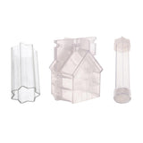 Maxbell 3Pcs Plastic Clear Candle Mold Soap Mould Candles Making Craft Model