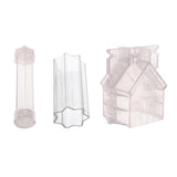 Maxbell 3Pcs Plastic Clear Candle Mold Soap Mould Candles Making Craft Model