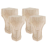 Maxbell 4pcs Solid Wood  Sofa Leg Unfinished Furniture Feet or Couch Chair Cabinet A