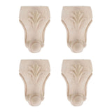 Maxbell 4pcs Solid Wood  Sofa Leg Unfinished Furniture Feet or Couch Chair Cabinet C
