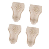 Maxbell 4pcs Solid Wood  Sofa Leg Unfinished Furniture Feet or Couch Chair Cabinet C