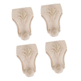 Maxbell 4pcs Solid Wood  Sofa Leg Unfinished Furniture Feet or Couch Chair Cabinet C
