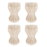 Maxbell 4pcs Solid Wood  Sofa Leg Unfinished Furniture Feet or Couch Chair Cabinet D