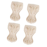 Maxbell 4pcs Solid Wood  Sofa Leg Unfinished Furniture Feet or Couch Chair Cabinet D
