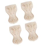 Maxbell 4pcs Solid Wood  Sofa Leg Unfinished Furniture Feet or Couch Chair Cabinet D