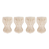 Maxbell 4pcs Solid Wood  Sofa Leg Unfinished Furniture Feet or Couch Chair Cabinet D