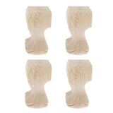 Maxbell 4pcs Solid Wood  Sofa Leg Unfinished Furniture Feet or Couch Chair Cabinet F