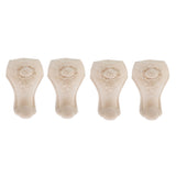Maxbell 4pcs Solid Wood  Sofa Leg Unfinished Furniture Feet or Couch Chair Cabinet H