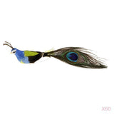 Maxbell 60pcs Artificial Peacock Feather Foam Birds Statue Display Garden Ornament