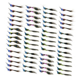 Maxbell 60pcs Artificial Peacock Feather Foam Birds Statue Display Garden Ornament
