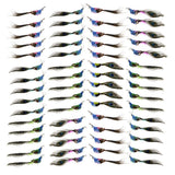 Maxbell 60pcs Artificial Peacock Feather Foam Birds Statue Display Garden Ornament
