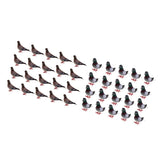 Maxbell 40pcs Fake Artificial Feather Foam Doves Birds Figurine Wedding Decoration