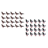 Maxbell 40pcs Fake Artificial Feather Foam Doves Birds Figurine Wedding Decoration