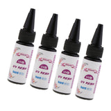 Maxbell 4x Clear UV Resin Hard Type Glue Epoxy for Resin Casting Jewelry Making 25g