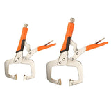 Maxbell 2pcs 6in 14in C Clamp Vise Grip Locking Regular Tip Multi Pincers Tongs