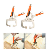 Maxbell 2pcs 6in 14in C Clamp Vise Grip Locking Regular Tip Multi Pincers Tongs